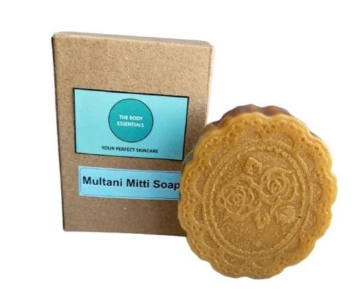 Round Shape Skin Friendly Medium Size Multani Mitti Soap 