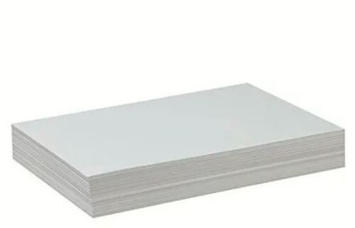 White 1.0 Mm Thickness A4 Size Rectangular Wood Pulp Plain Art Paper 