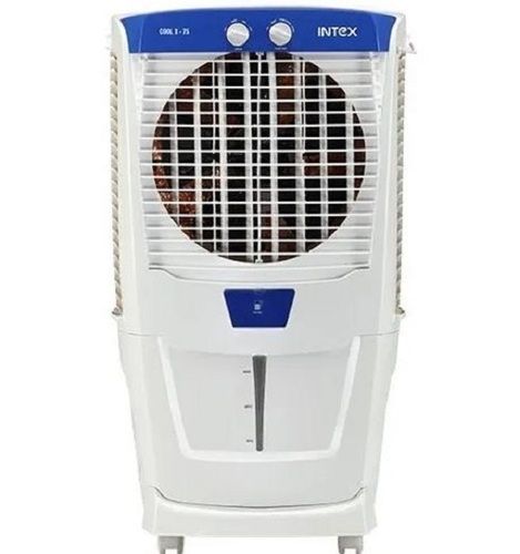 White 175 Watt Power Three Phase Floor Standing Plastic Body Heavy Duty Air Cooler 