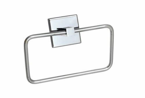 18X8X8 CM Rectangular Water Resistant Glossy Stainless Steel Towel Ring