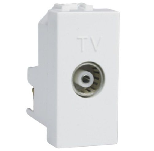 240 Voltage Polyvinyl Chloride Plastic Body Tv Socket