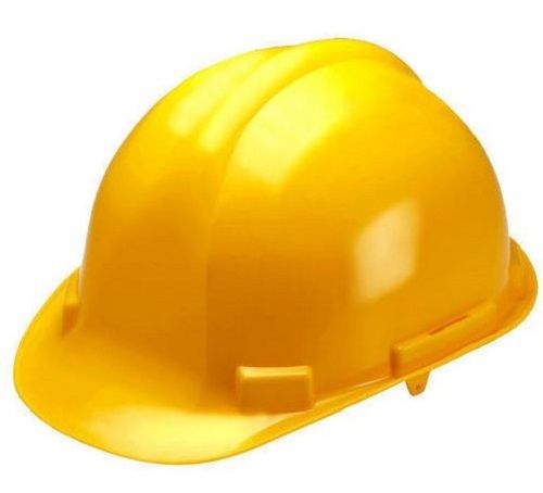 28 X 20 X 15 CM Yellow PVC Open Face Constructional Safety Helmet 