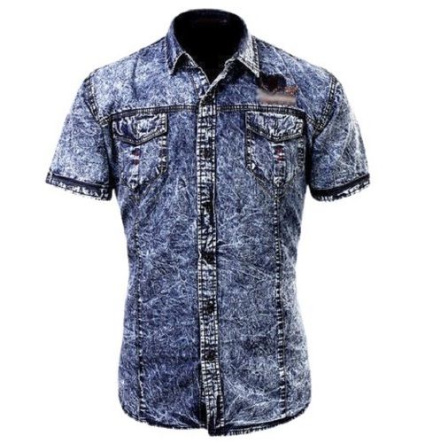 Fashion Men's Denim Shirt The Perfect Blend of Style and Ease Stylish Denim  No-Iron Shirt Classic and Convenient Black color @ Best Price Online |  Jumia Egypt