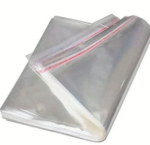 Transparent 5X7 Inches Rectangular Single String Plain Soft Polyethylene