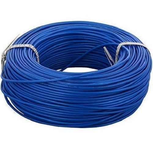 Blue 60 Meter Length Copper And Pvc Electrical Housing Wire