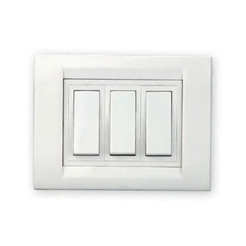 White 70X105Mm Dent-Free Smooth Surface Elegant Long-Lasting Plastic Modular Switches