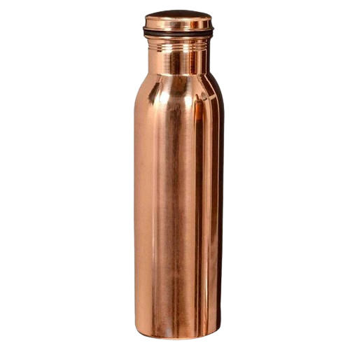 750 Ml Anti Bacterial Leak Proof Round Copper Bottle With Screw Cap