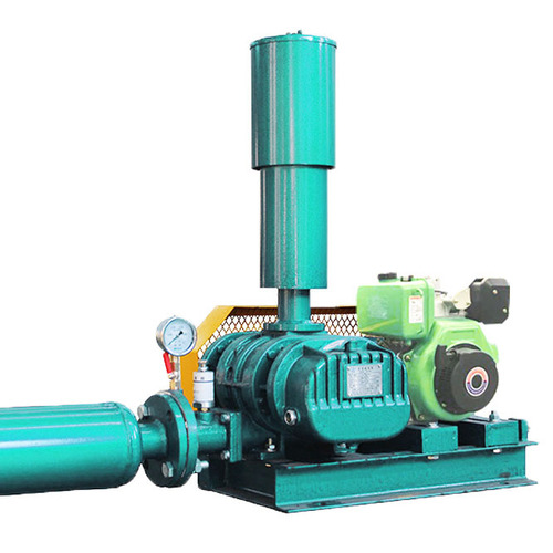 Diesel Engine Gasoline Engine Drive Roots Air Blower For Aquaculture Fish Shrimp Farming Blade Material: Iron
