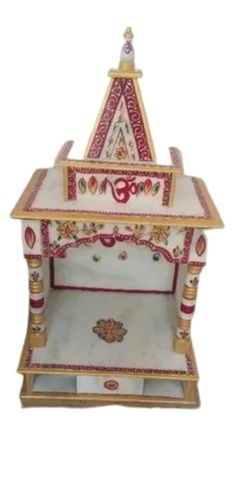 Modern Decorative Polished Medium Size Religious Marble Home Temple