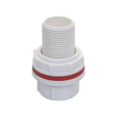 White 5 Inches Long 12Mm Thick Round Hot Rolled Upvc Material Tank Nipple