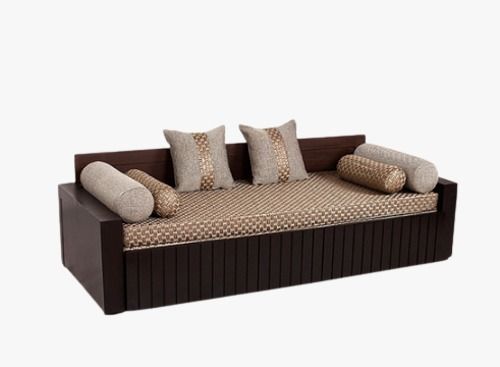 73 X 30 X 30.5 Cm Comfortable Fabric Soild Wooden Styles Sofa Cum Bed