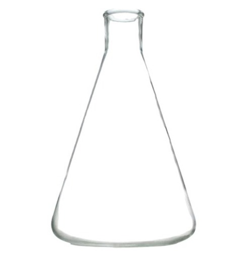 Silver Durable And Lightweight Borosilicate Glass Conical Flask For Laboratory At Best Price In 0762