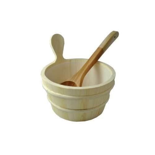 Wood Eco Friendly Highly Versatile Plain Round Polished Antique Imitation Wooden Bucket