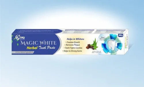 Highly Effective Freshen Breath Magic White Herbal Toothpaste