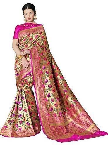 Ladies Art Silk Saree For Party And Festival Wear