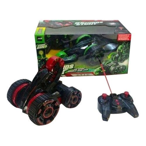 Black Portable Long Lasting Remote Control Operated Abs Plastic Stunt Car For Kids