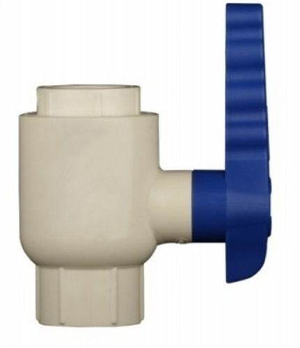 White 10 X 10 X 5Cm 1Inch Medium-Pressure Pvc Plastic Water Ball Valve