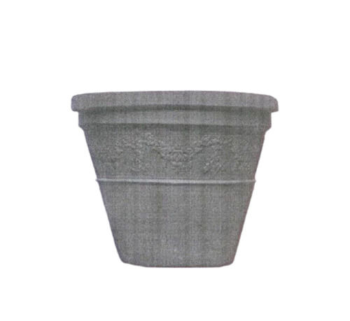 25 X 15 Cm Round Brushed Stylish Decorative Cement Garden Pots