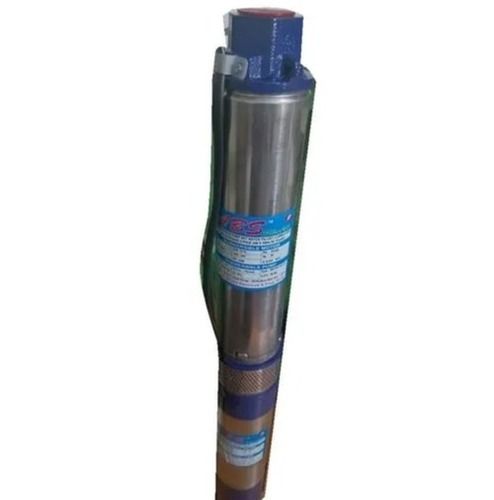 Blue And Silver 3.5 Foot Stainless Steel Psi Electric Oil Filled Submersible Pump