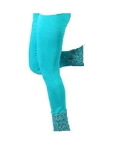 42-46 Inches Plain Printed Stretchable Comfortable Cotton Legging For Ladies