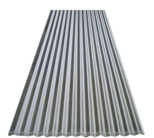 सादा 7 X 2.5 फुट और 5 मिमी मोटी लोहे की नालीदार छत शीट