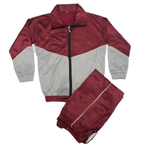 Comfortable Long Sleeves Plain Dyed Polyester School Tracksuit Age Group: 8 Years Above