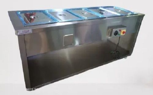 Electrical Strong Stainless Steel Material Bain Marie For Hotel Height: 4-5 Foot (Ft)