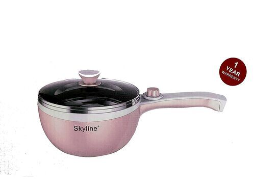 Silver Fry Pan Squre Red