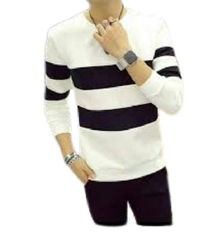 Men'S Stylish Comfortable Cotton Round Neck Cotton Full Sleeve T Shirt