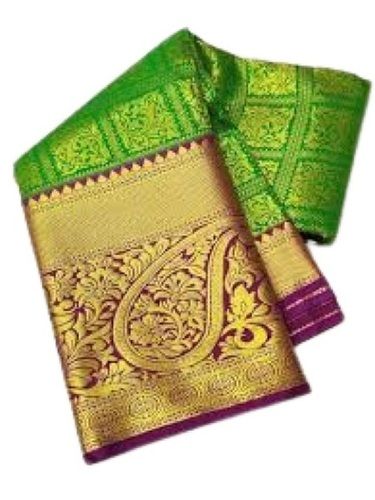 Traditional Wear Printed Art Silk Saree With Attach Blouse For Ladies 