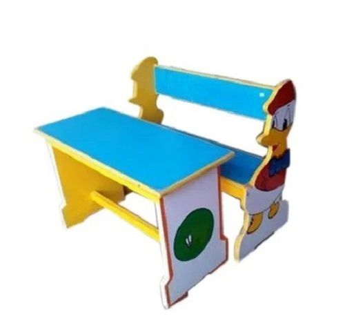 144X40X51 Centimeters Rectangular Wooden Furniture For Play School