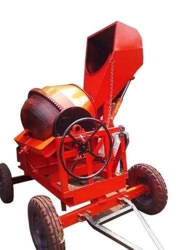 Orange 200 Litre Fully Automatic Hydraulic Pressure 3 Hp Hopper Concrete Mixer For Construction