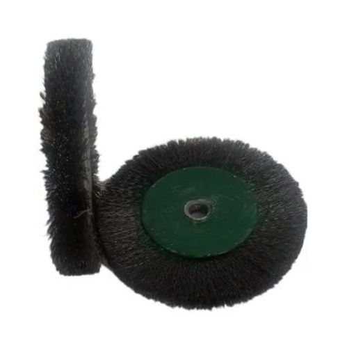 Black 5 X 5 Inch Round 50 Gram Metallic Surface Iron Brush 