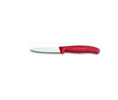 Red 70 Gram Durable Secure Plastic Handle Stainless Steel Paring Knife