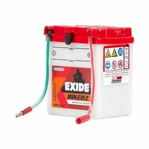 Exide Bike Battery - Nominal Voltage: 12 Volt (V)