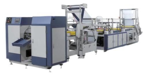 Fully Automatic Draw Tape Bag On Roll Making Machine