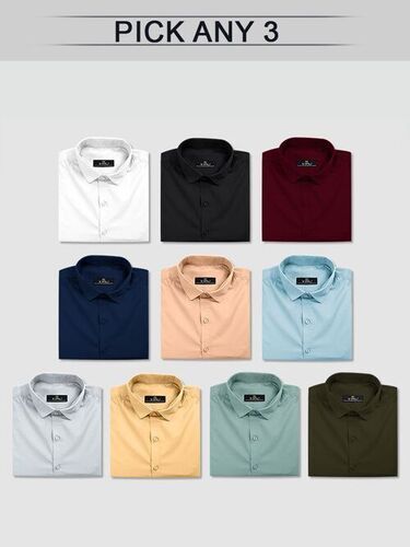 Men Full Sleeves Formal Wear Cotton Shirt, Available In Different Colours