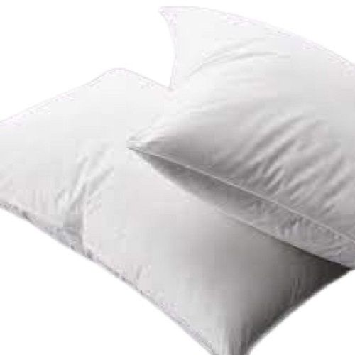 White Rectangular Shape Plain Cotton Bed Pillow For Head