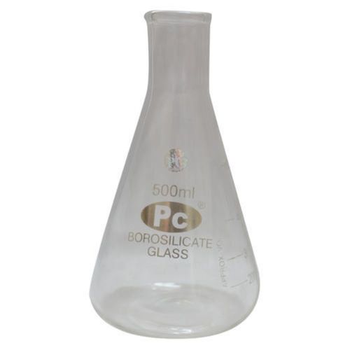 110x110x180 Mm 500 Ml 3.20 Ounce Borosilicate Glass Conical Flask For Chemical Laboratory