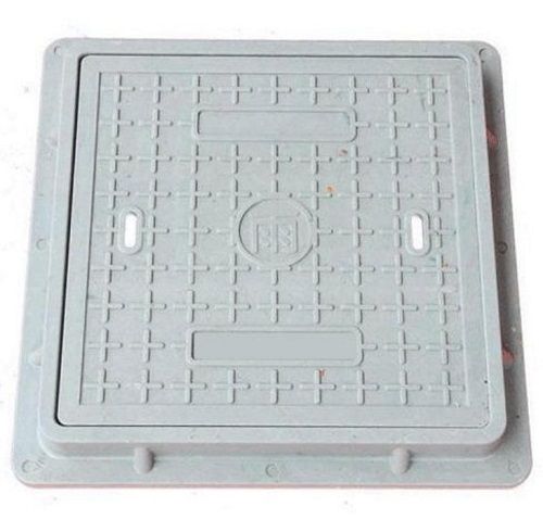 15x15 Inches Square Shaped Poly Vinyl Chloride Plastic Manhole Cover