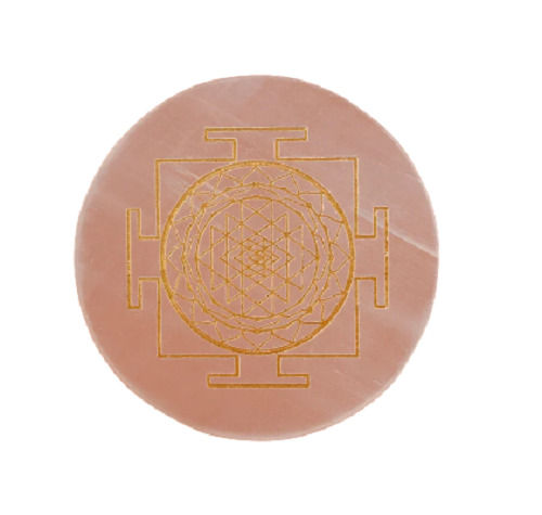 Eco-Friendly 30 X 30 X 0.5 Cm Engraved Charging Plate Selenite Shree Yantra 