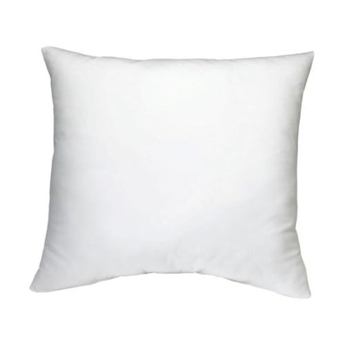 White 40 X 40 Centimeters Hand Tufted Comfortable Soft Non-Zipper Square Cotton Plain Cushion