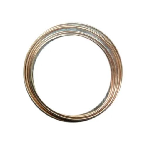 Golden 6-10 Mm Outer Diameter 0.3 Mm Thickness Round Air Conditioner Copper Coated Pipe