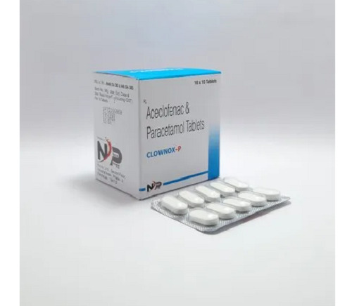 Aceclofenac and Paracetamol Tablets - Allopathic Grade, Highly Effective for Hospitals and Clinics | Prescription Required, Store in Cool and Dry Place