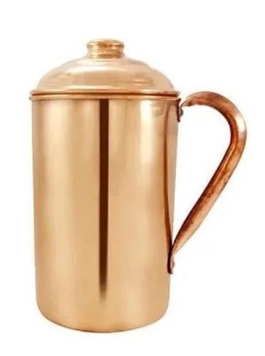 Metal Copper Drinking Water Jugs With 400 Gram Weight For Home Uses