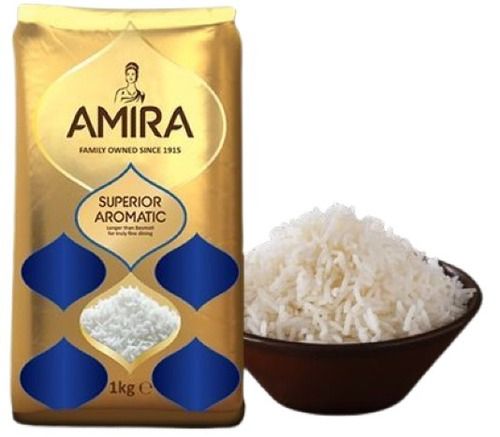 Dried Medium Grain 100% Pure Amira Basmati Rice