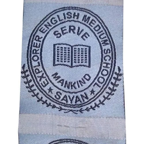 Heat Cut End Fold School Uniform Woven Labels Application: Industrial