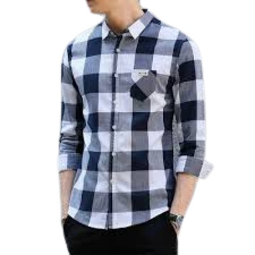 Men's Checked Cotton Shirt - Available in M, S, L, XL, XXL | Breathable, Full Sleeve, Multicolor Casual Style