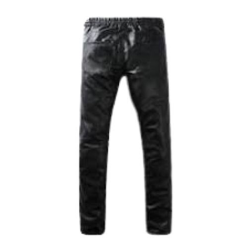 Mens Genuine Sheepskin Leather Pants Slim fit Casual Tight Trousers Biker  Pants  eBay