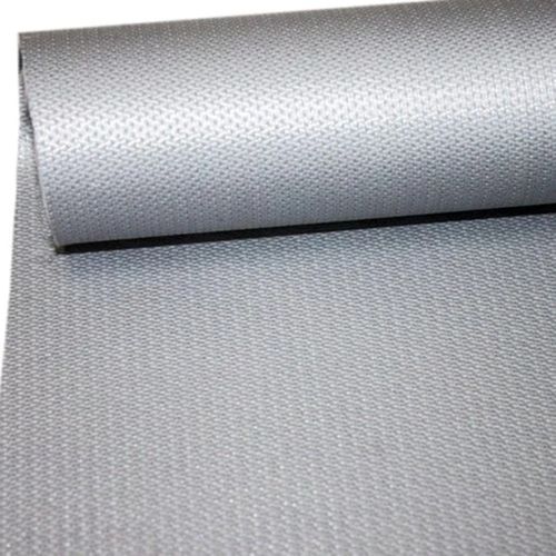 Grey Plain Texture High Tensile Strength Coated Ptfe Fibre Glass Fabric